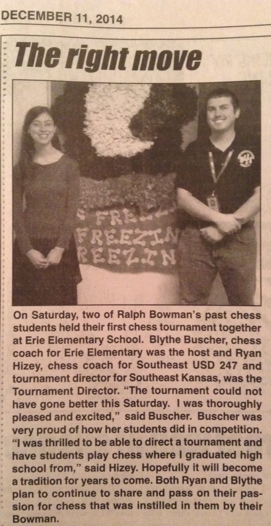 Erie Record Chess Article