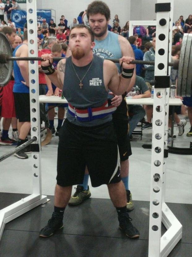 State powerlifting - Holsinger spotting for Charlton