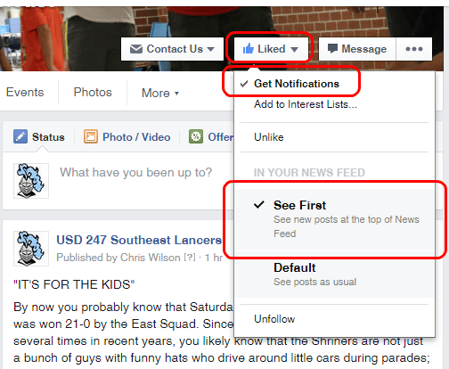 Facebbok - See First