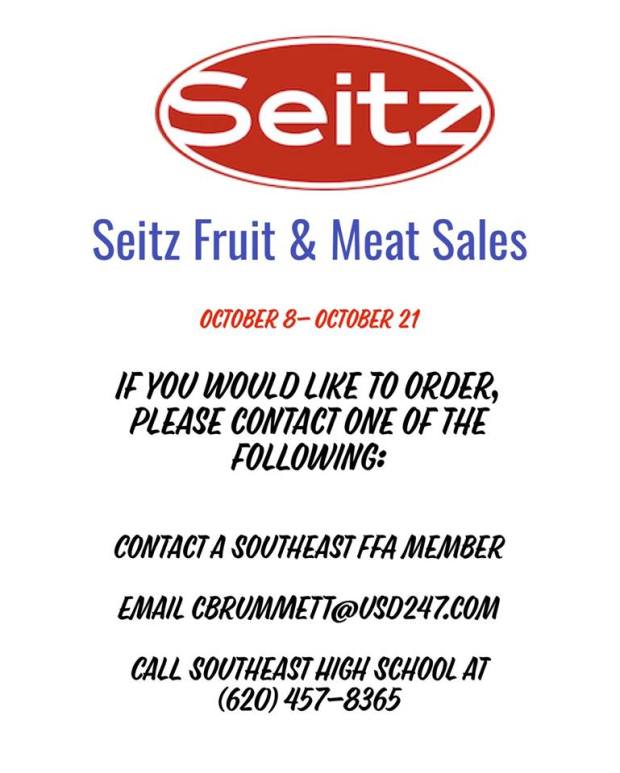 Seitz FFA fundraiser
