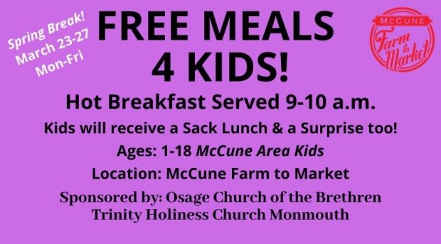 McCune Free Meals 4 Kids!